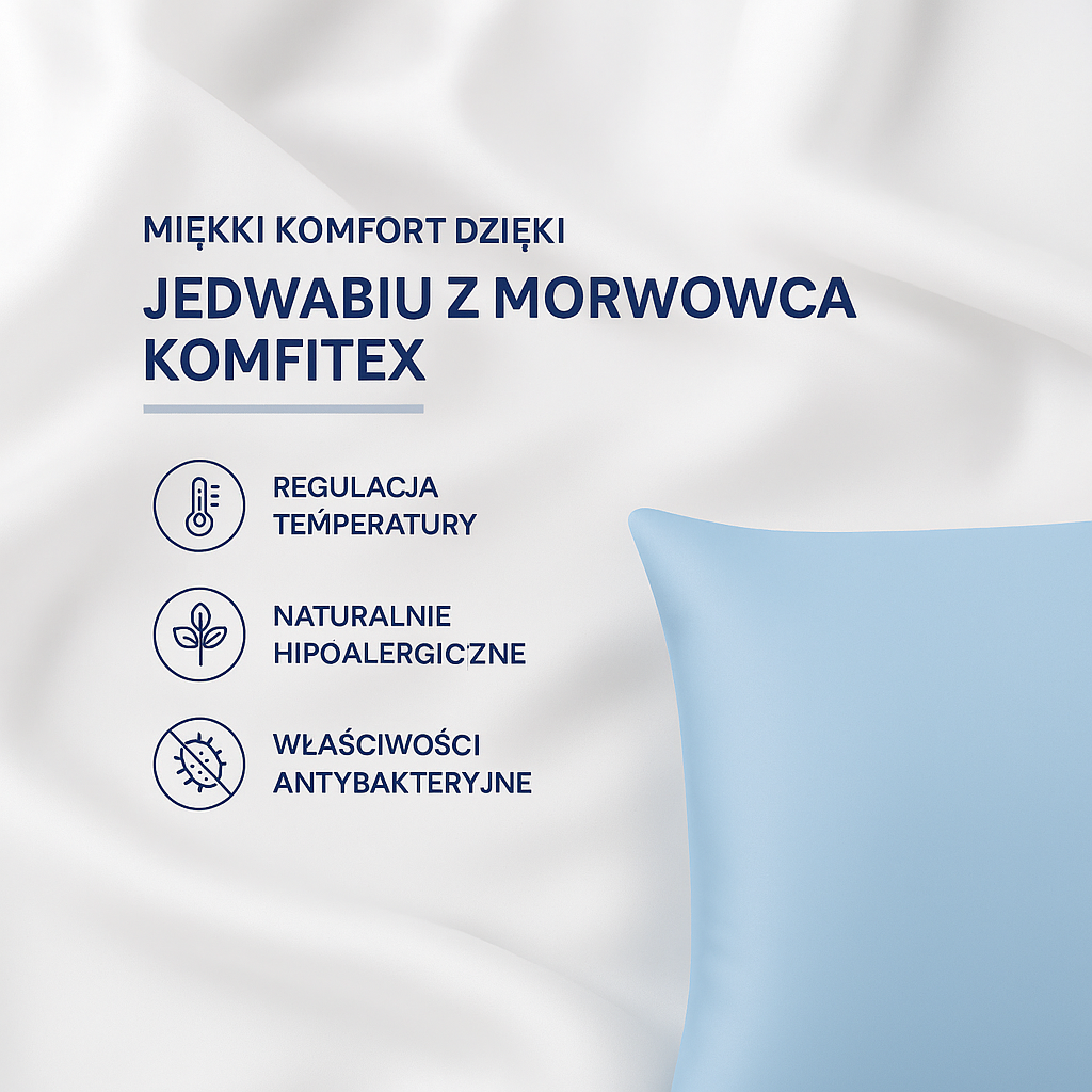 Jedwabna Poszewka na Poduszkę | Komfitex